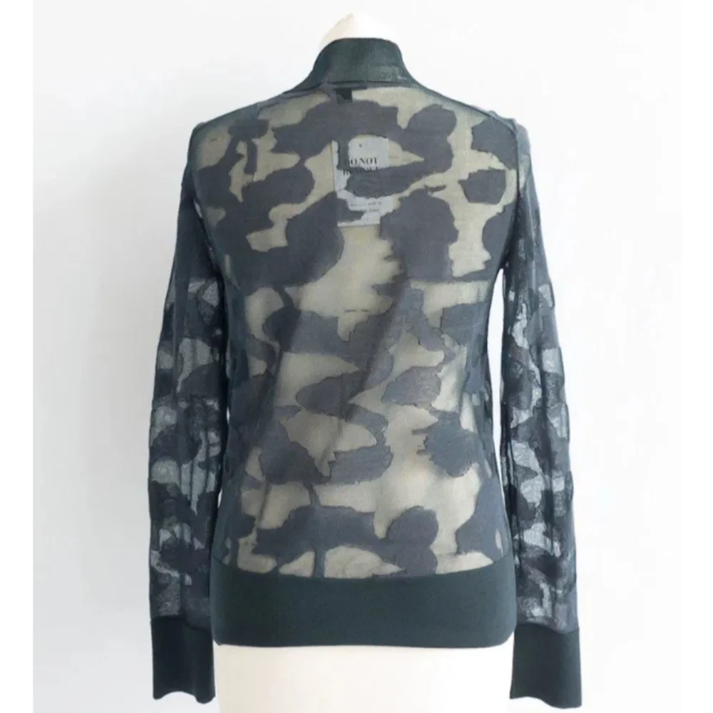 COS Abstract Art Detail Sheer Roll-neck Jumper - Picture 4 of 8